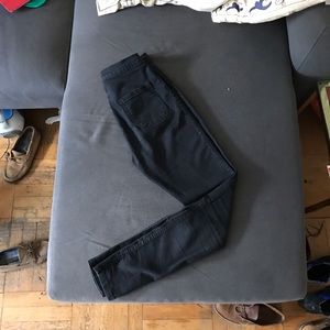 American apparel black skinny jeans XL